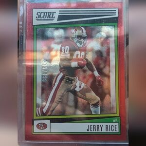 JERRY RICE '22 Score #170 Red Dots /499 SF 49ers Color Match